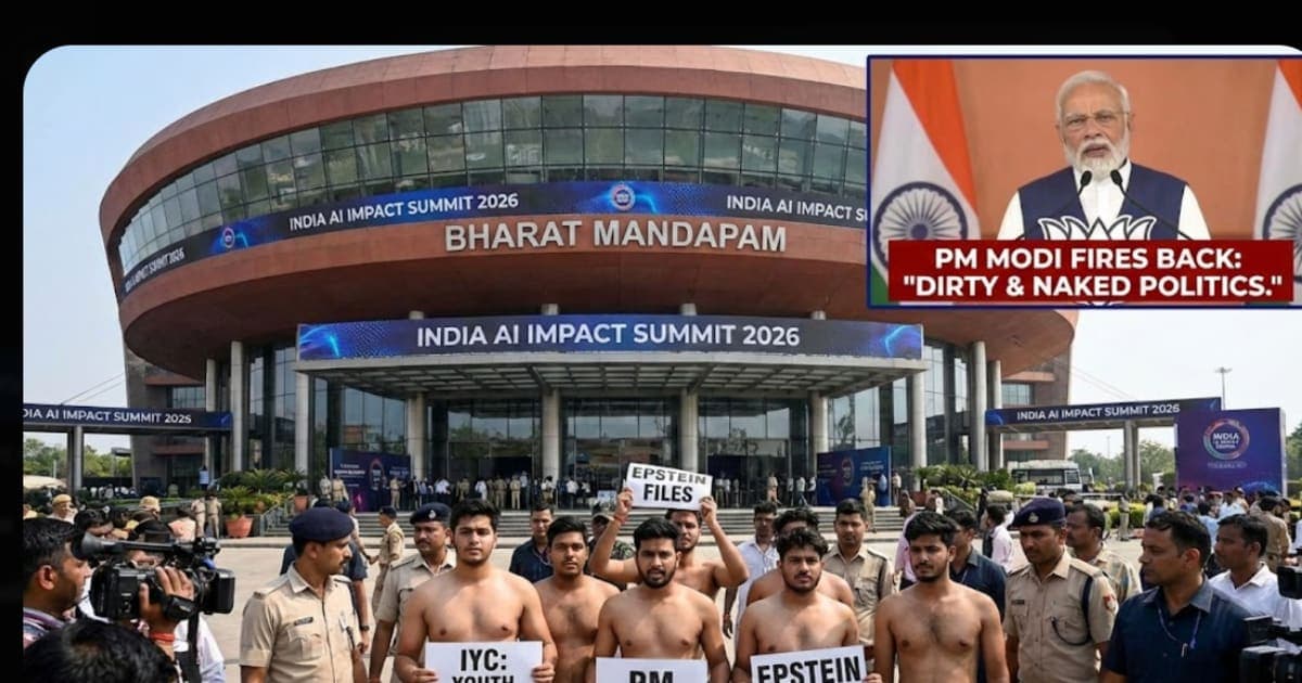 "Dirty and Naked": The Shirtless Protest That Hijacked Delhi’s AI Summit – Viral
