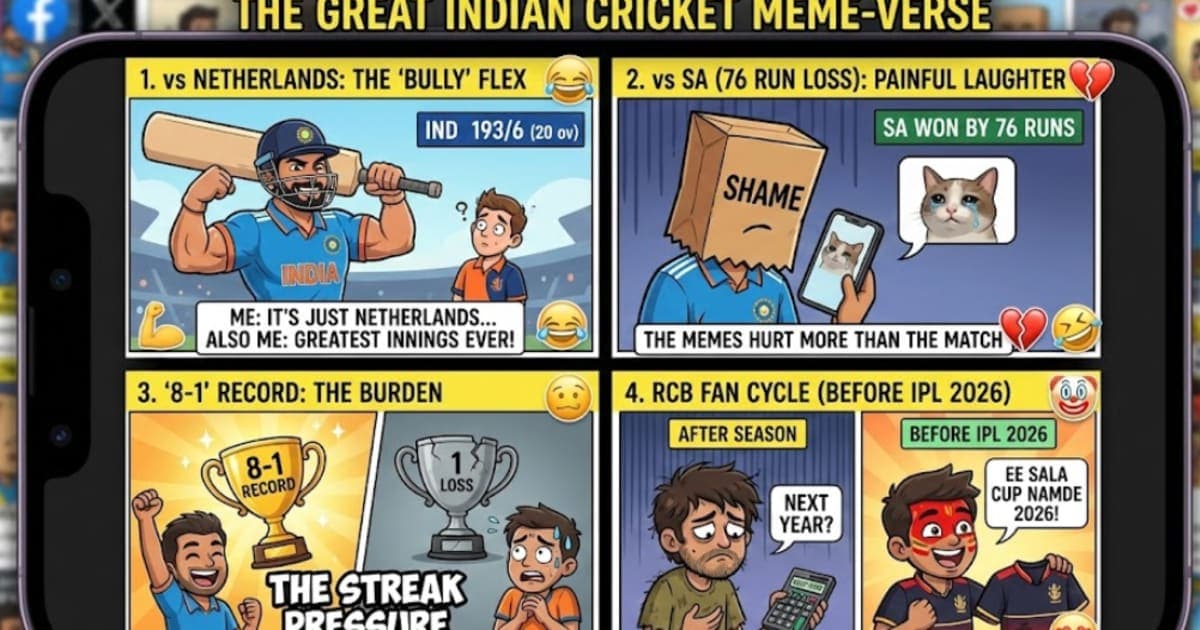 The Ultimate Indian Cricket Meme-Verse: RCB to T20 World Cup Reactions