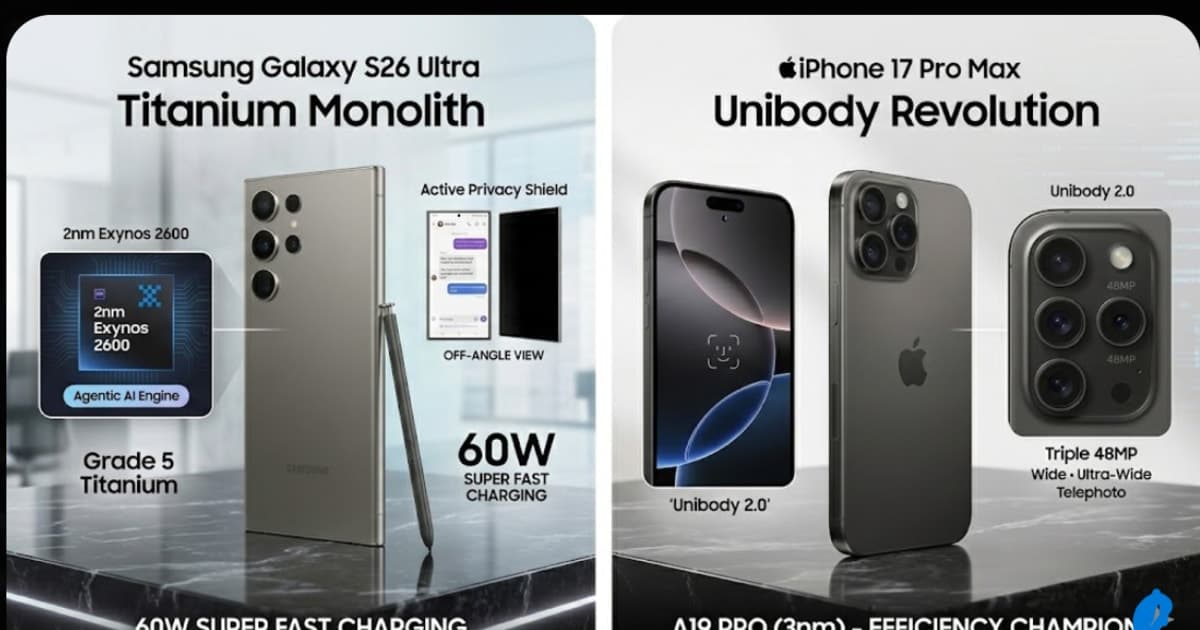 Samsung Galaxy S26 Ultra vs iPhone 17 Pro Max: 2026 Winner