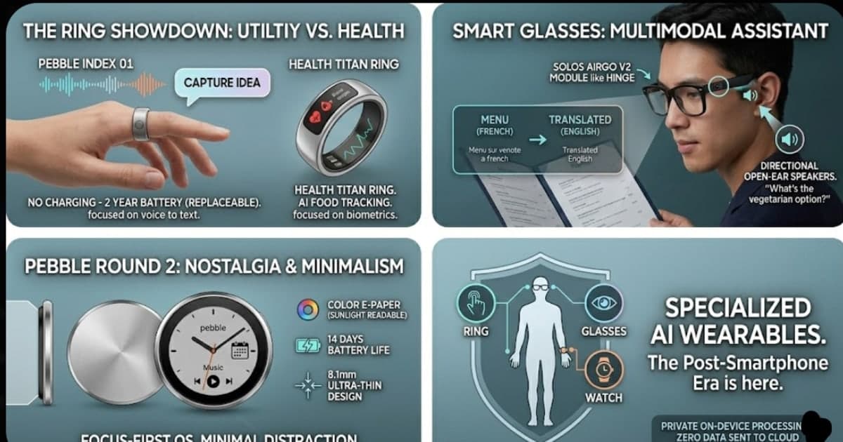Best AI Wearables 2026: Smart Rings, Glasses & Watches