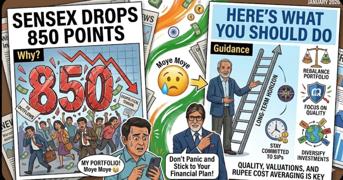 Sensex Falls 850 Points Today: Reasons & What To Do
