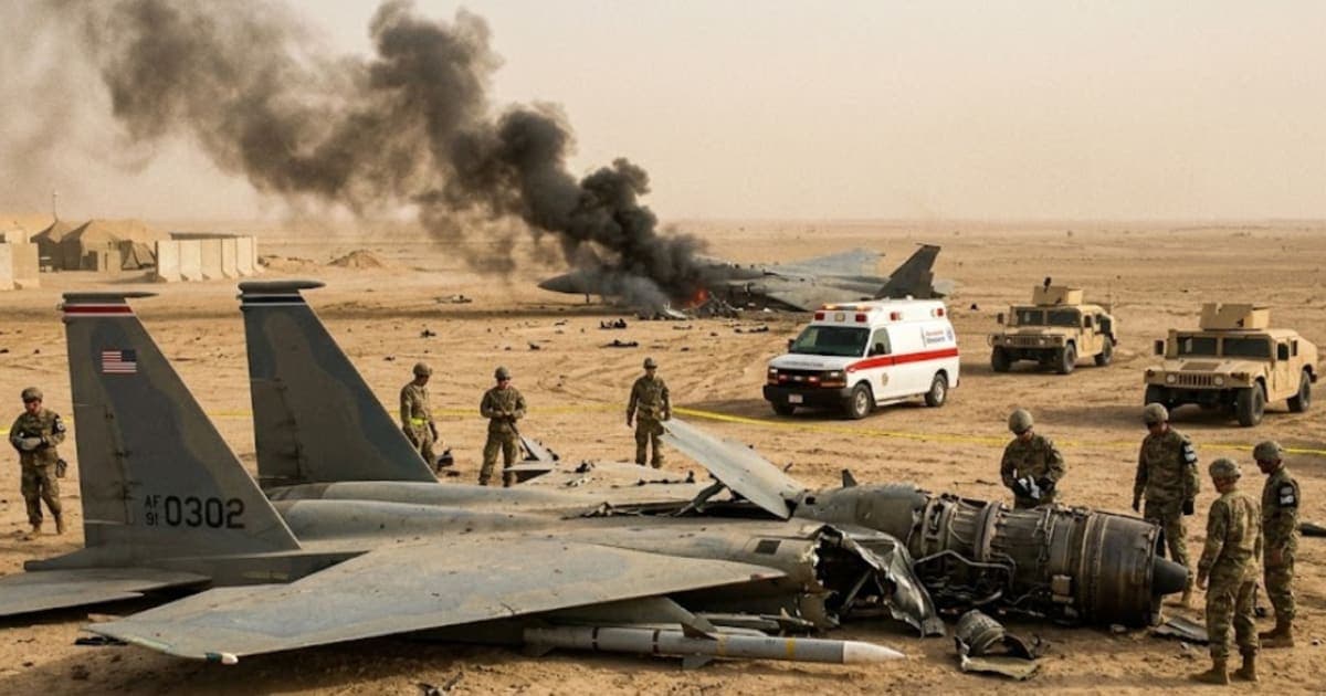 Friendly Fire Over Kuwait: Three U.S. F-15s Downed by Patriot Missile Battery in Middle East Crisis – War