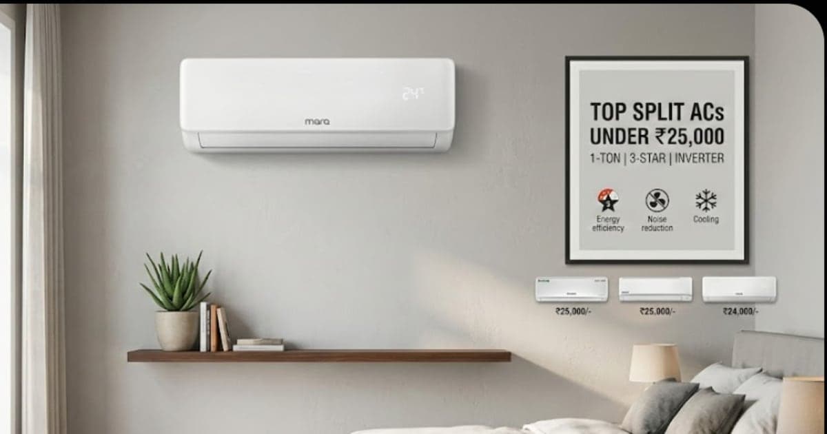 Best Split AC Under ₹25,000 in India 2026 — 1-Ton Inverter Buying Guide – Electronics