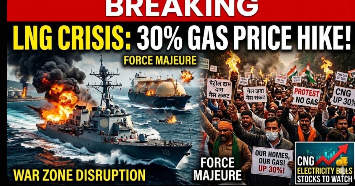 LNG Crisis: Petronet Declares Force Majeure as West Asia War Halts Qatar Supply, Gas Prices Jump 30%