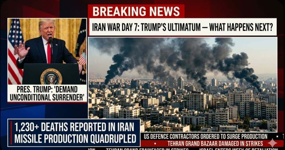 Iran War Day 7: Trump Demands Unconditional Surrender