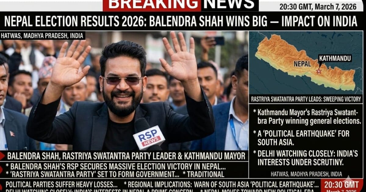 Nepal Election Results 2026: Balen Shah's RSP Wins Landslide — What It Means for India – Politics