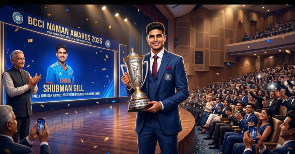 BCCI Naman Awards 2026 March 15 — Shubman Gill Polly Umrigar, Dravid Lifetime Achievement