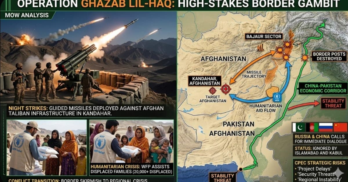 Operation Ghazab lil-Haq Analysis — Pakistan-Taliban War, CPEC Risk, Kandahar Strikes March 2026