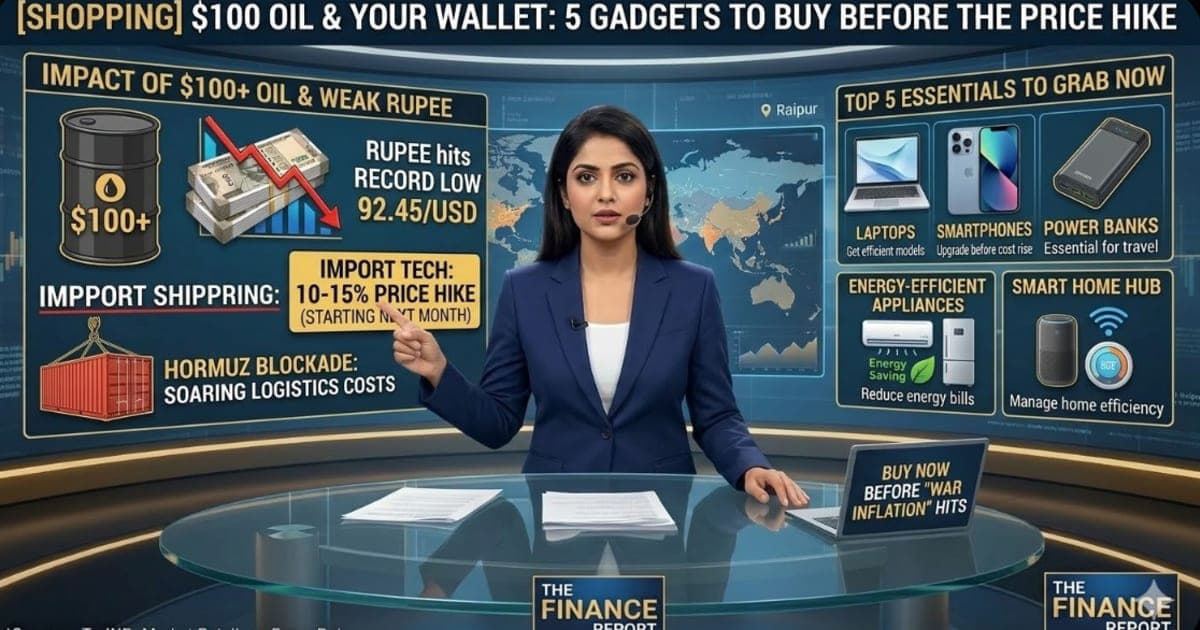 5 Tech Gadgets to Buy Before Price Hike — Rupee ₹92 Oil $100 India Electronics April 2026