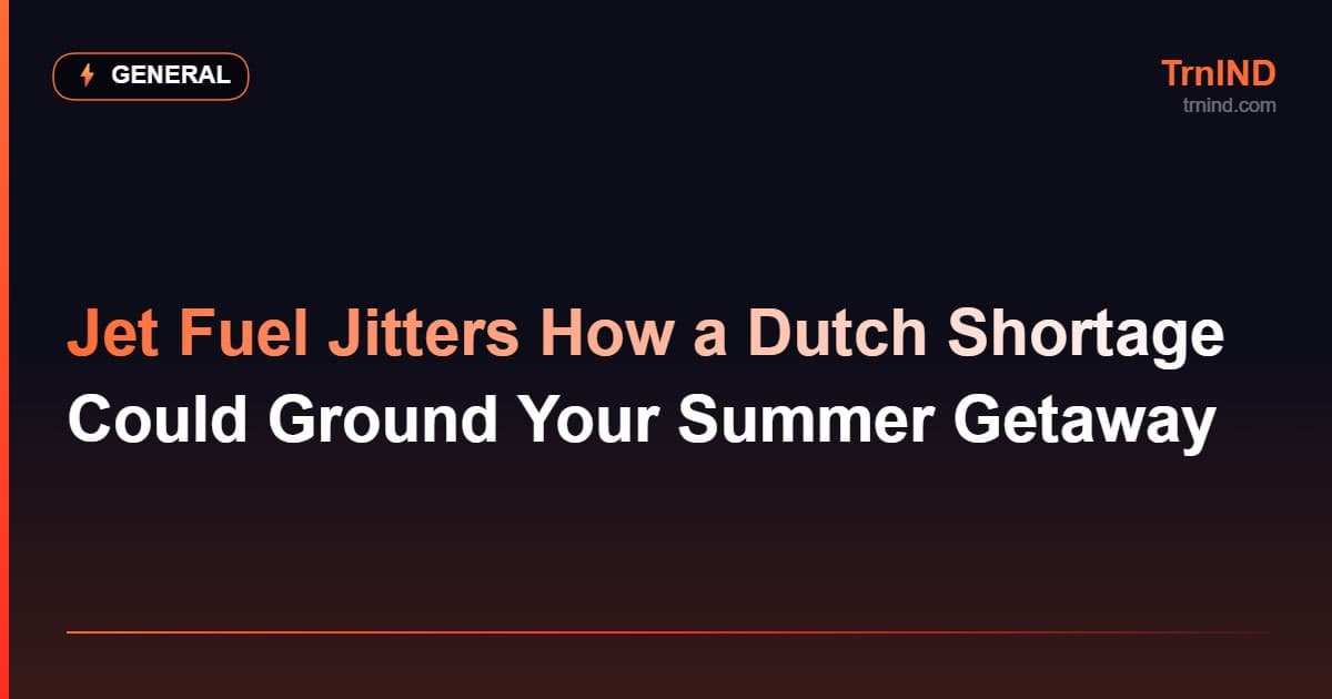 Jet Fuel Jitters How a Dutch Shortage Could Ground Your Summer Getaway