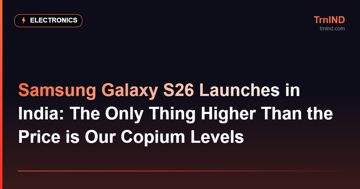 Samsung Galaxy S26 Launches in India: The Only Thing Higher Than the Price is Our Copium Levels