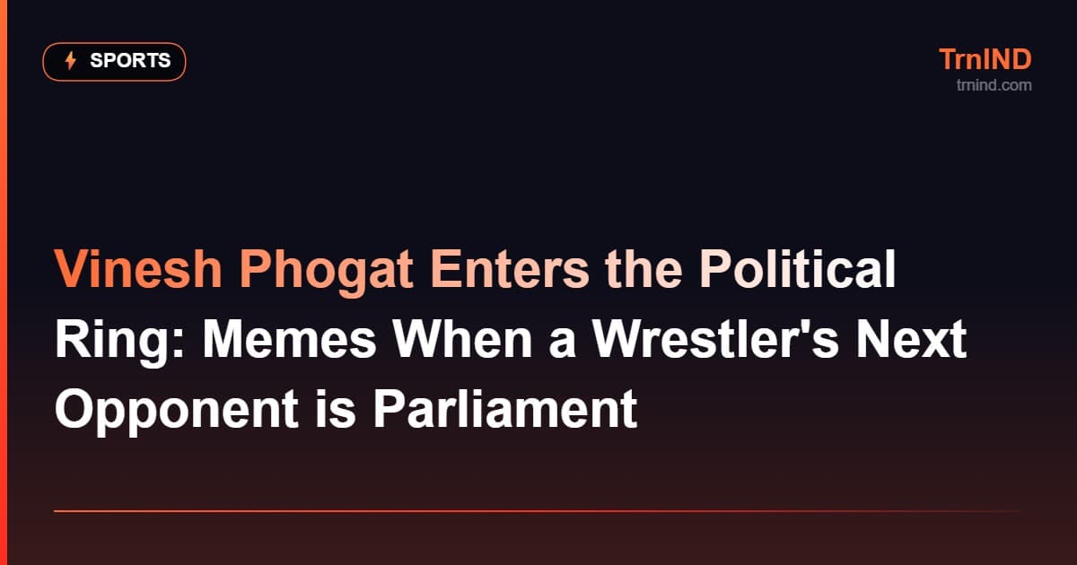 Vinesh Phogat Enters the Political Ring: Memes When a Wrestler's Next Opponent is Parliament
