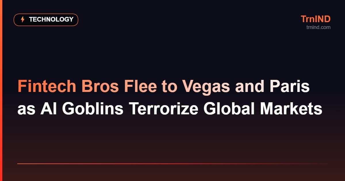 Fintech Bros Flee to Vegas and Paris as AI Goblins Terrorize Global Markets – Technology