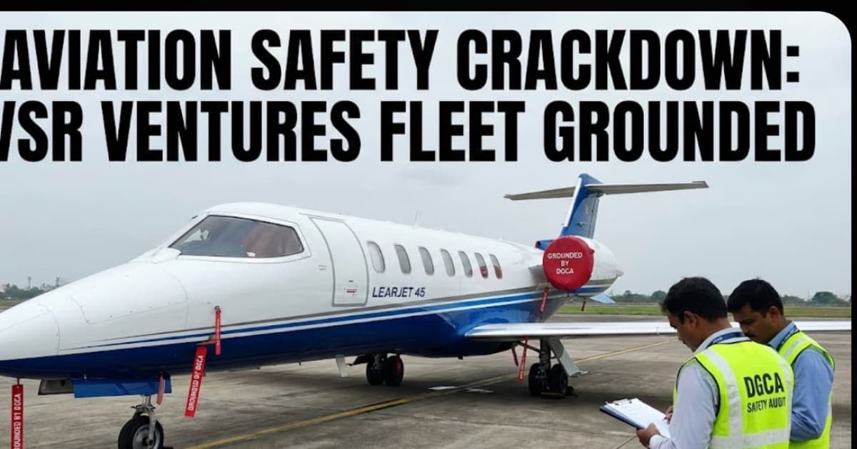 Baramati Crash: DGCA Grounds VSR Ventures Jets After Fatal Crash