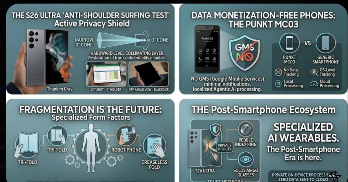 Privacy Smartphones 2026: S26 Ultra Shield vs Punkt MC03