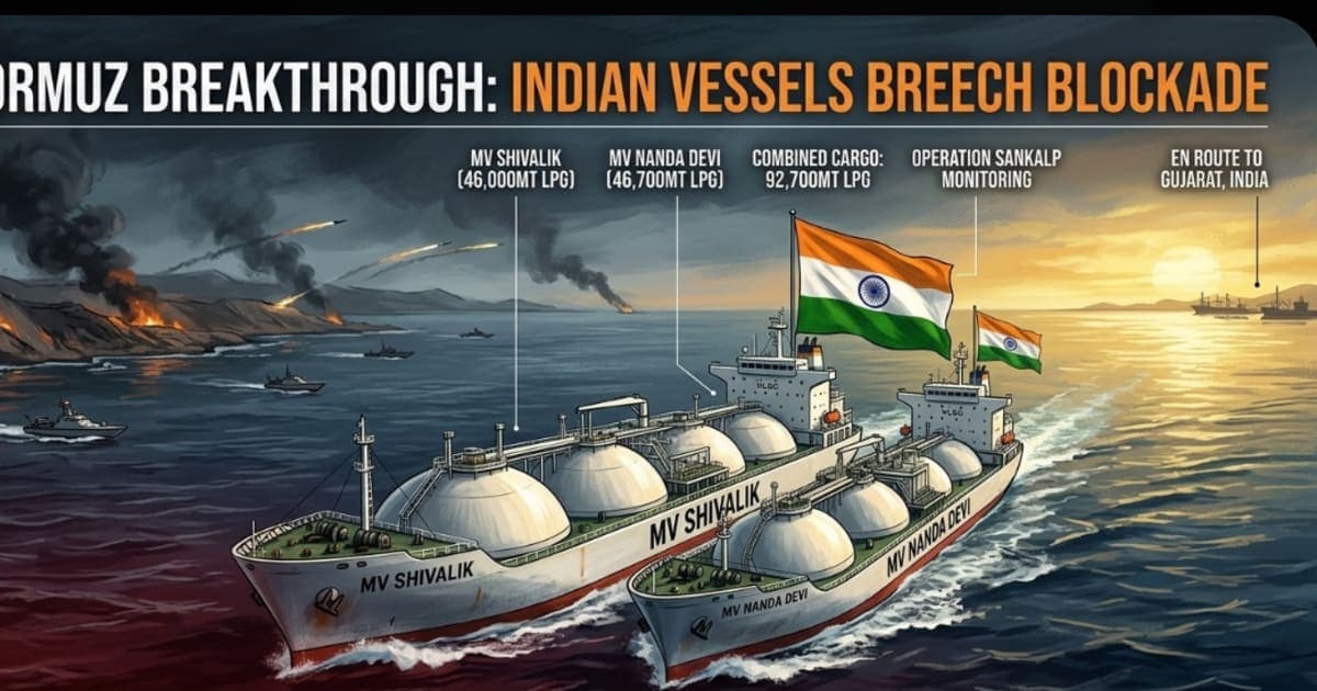 MV Shivalik Nanda Devi Cross Hormuz — India's LPG Breakthrough March 14 2026 – War