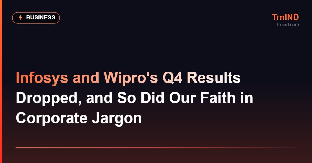 Infosys and Wipro's Q4 Results Dropped, and So Did Our Faith in Corporate Jargon – Business