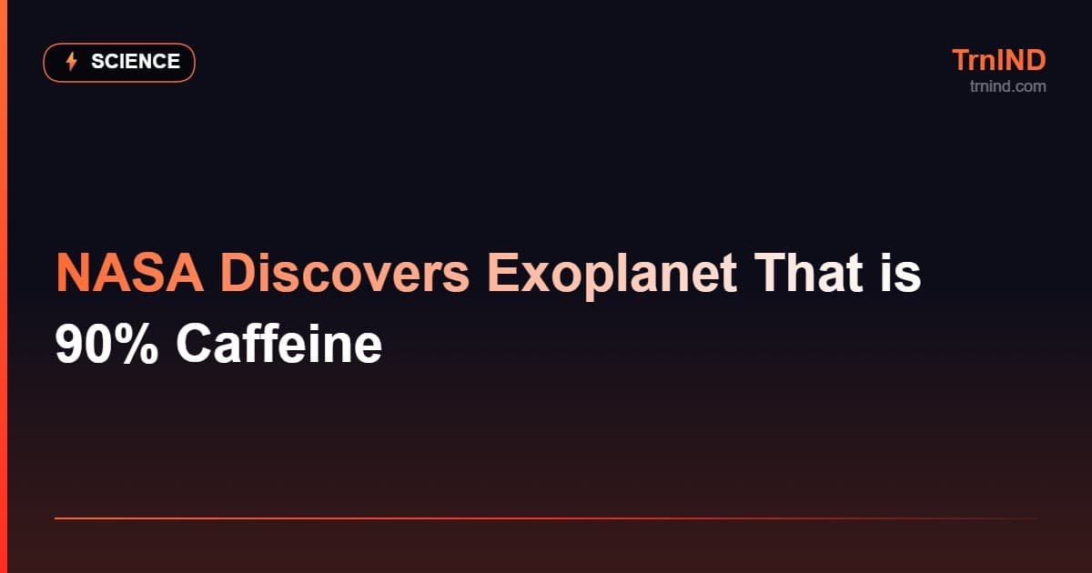 NASA Discovers Exoplanet That is 90% Caffeine – Science